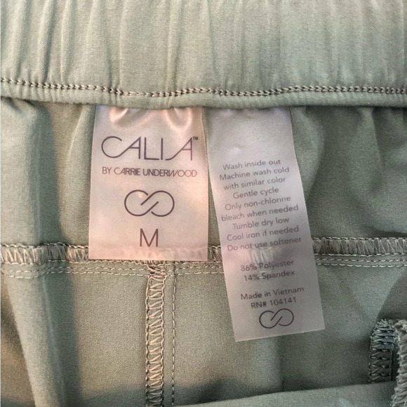 Calia by Carrie Underwood Lightweight Regular Fit Pants Size Medium Olive - Picture 6 of 6